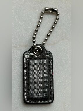 Coach Hangtag Grey Silver Nickel Replacement
